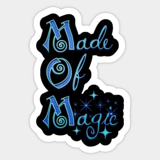 Mother's Day MOM Made of Magic Mystic Blue Sticker